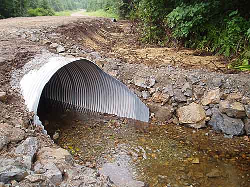 Culvert replacement by Huna Totem Corporation thinning